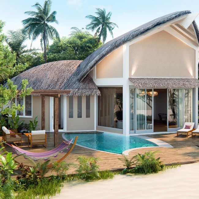 JW Marriott Maldives Vagaru beach pool villa